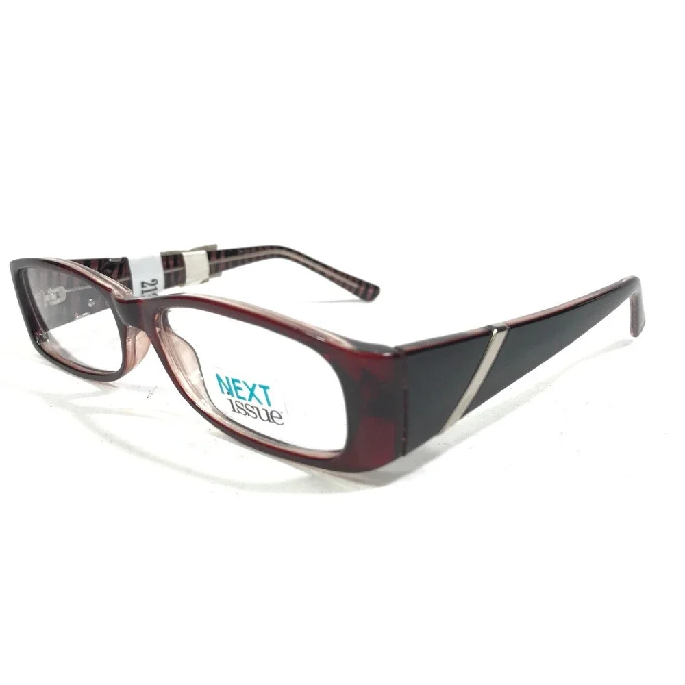 Next Issue AN 173 COL 30 Eyeglasses Frames Red Rectangular Full Rim 52-16-135
